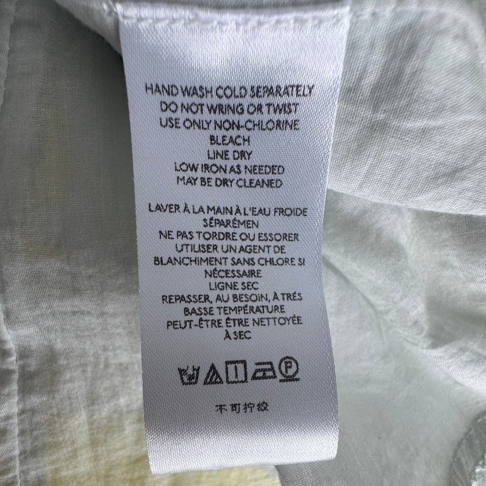 Anthropologie Solenne flounced maxi dress light blue yellow floral tiered 8 P - Picture 12 of 15